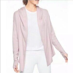 Athleta Nirvana Wrap Cardigan Sweater Lavender Size S
